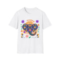 Folk Art Floral Elephant T-Shirt — Nordic-Style Handpainted Floral Elephant Tee