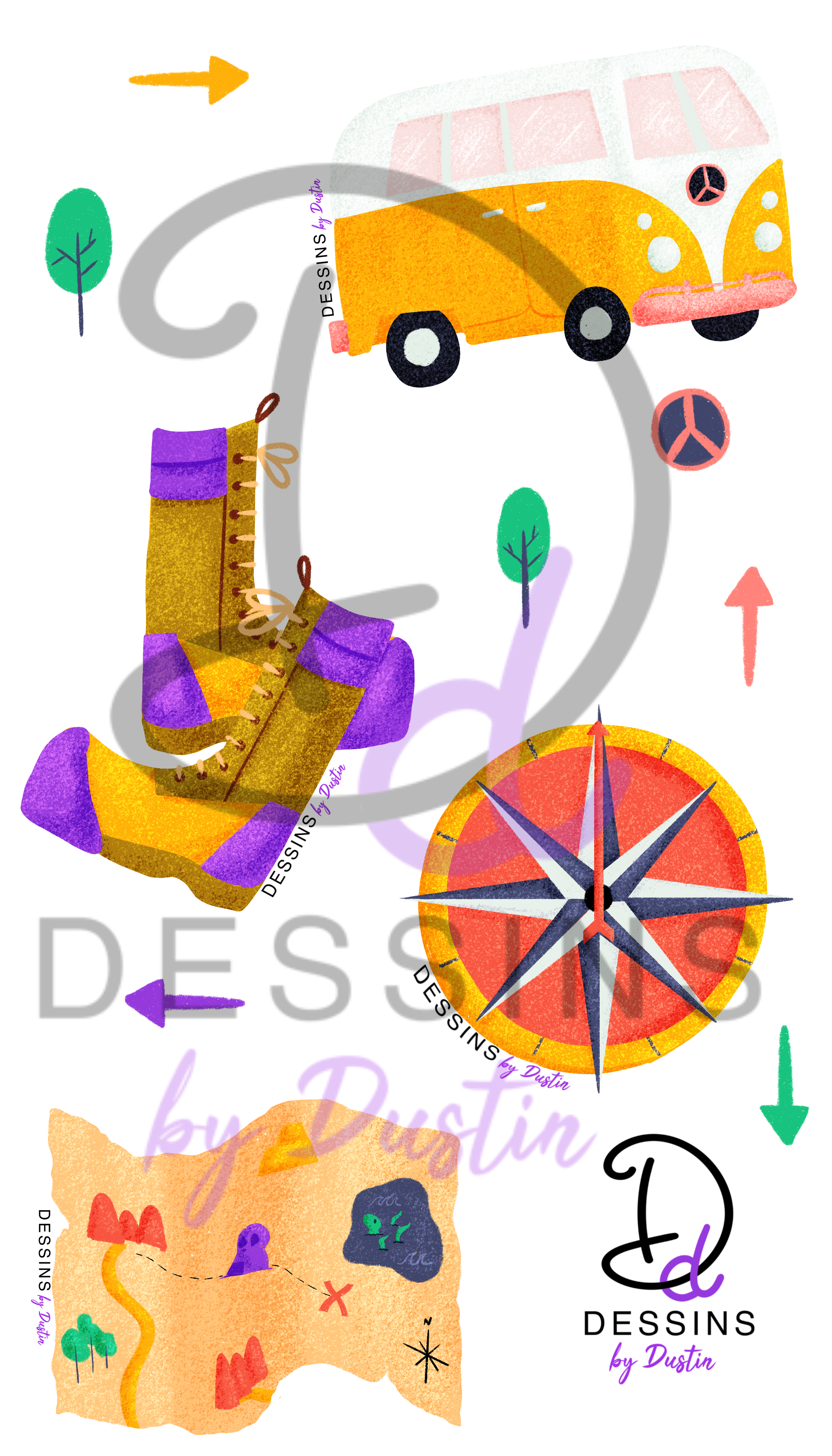 Adventure Sticker Sheet