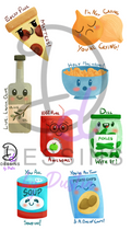Food Pun Sticker Sheet