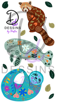 Nordic/Folk Art Animal Collection