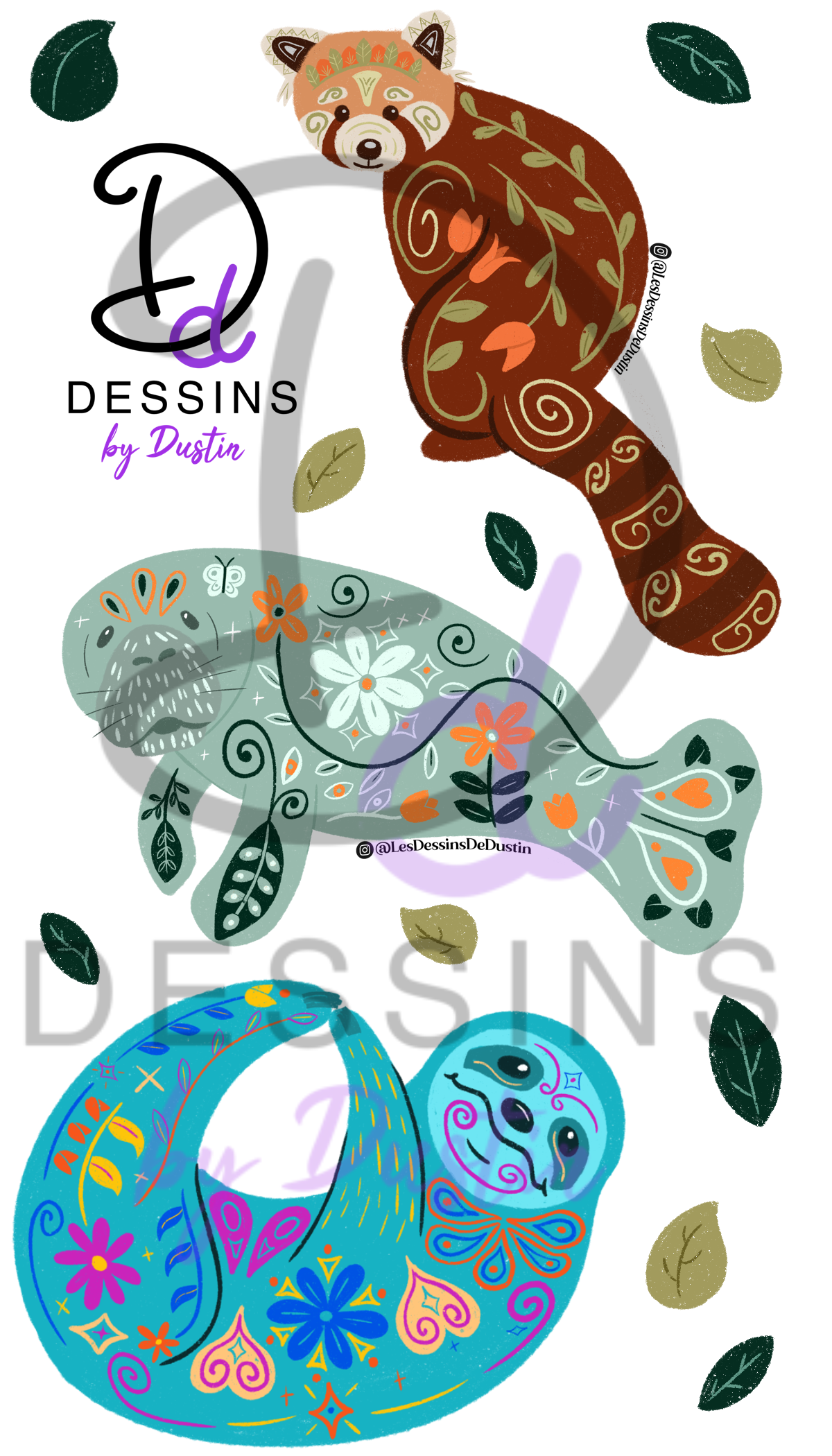 Nordic/Folk Art Animal Collection